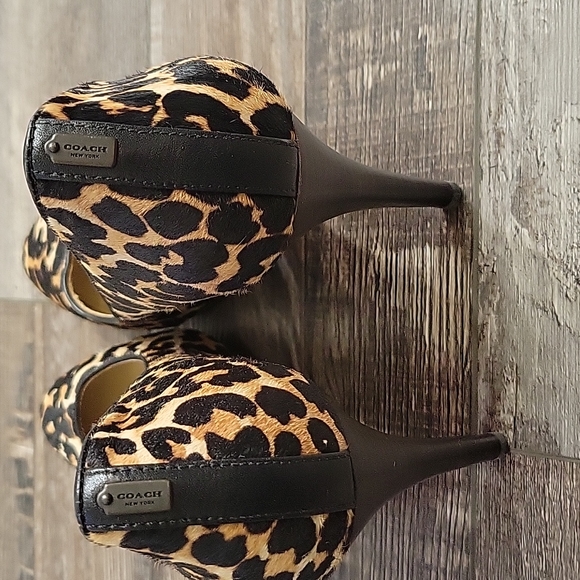 Coach Cheeta Leather Stilettos - Picture 4 of 13
